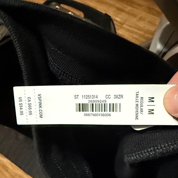 PINK Victoria's Secret Black Flared Joggers - Picture 2 of 3